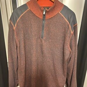 Men'sBrown Orange and Gray Zip-Up Sweater
23”W X 29”L X 25”Sleeve
